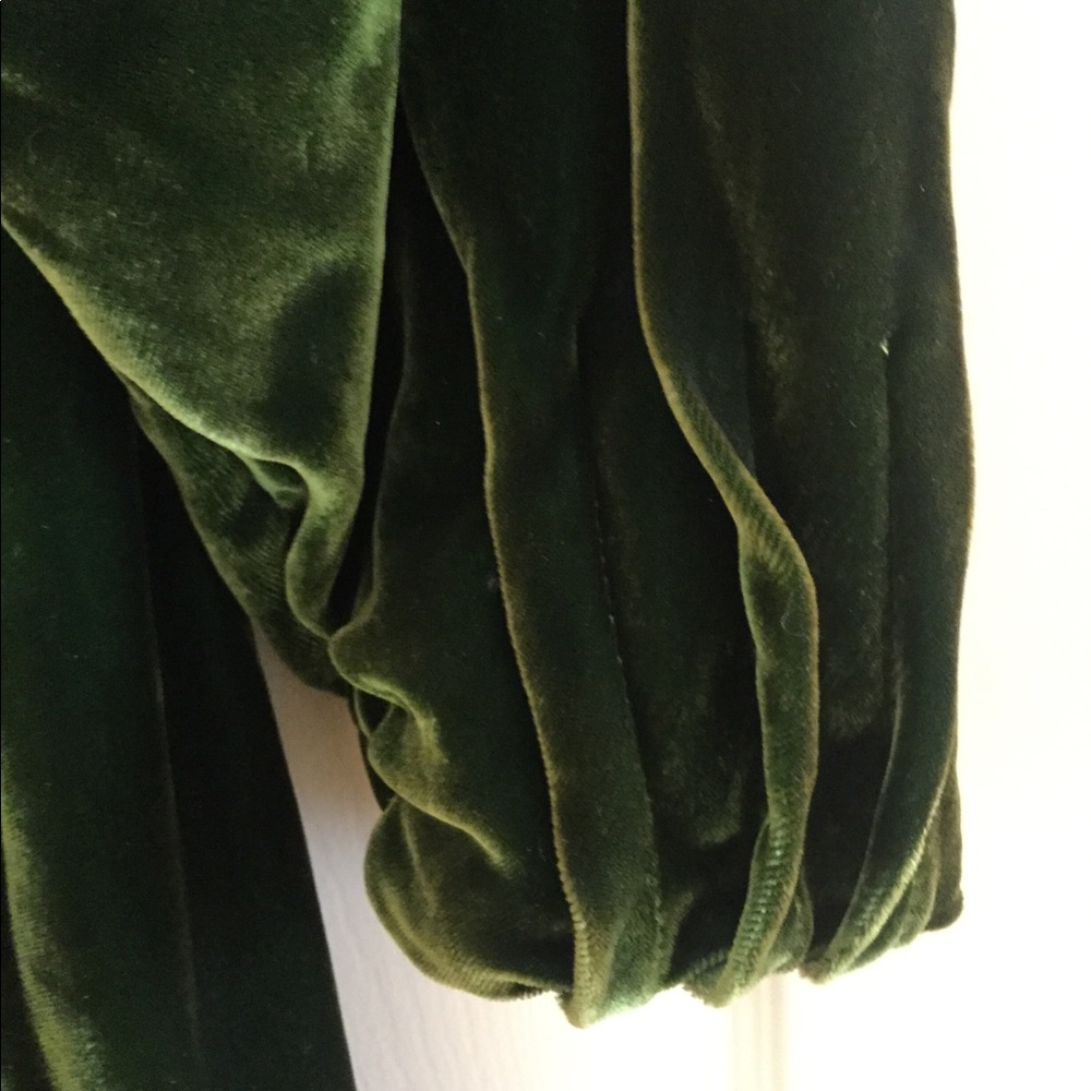 Antique Victorian fur collar green velvet silk coat vintage jacket Edwardian - Picture 8 of 16